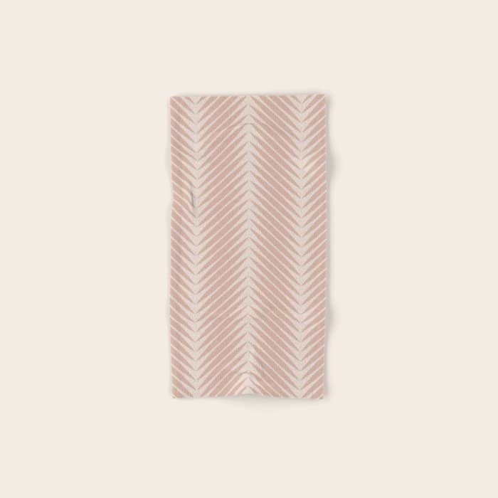 Palm Leaf Pattern - Neutral Beige Bath Towel