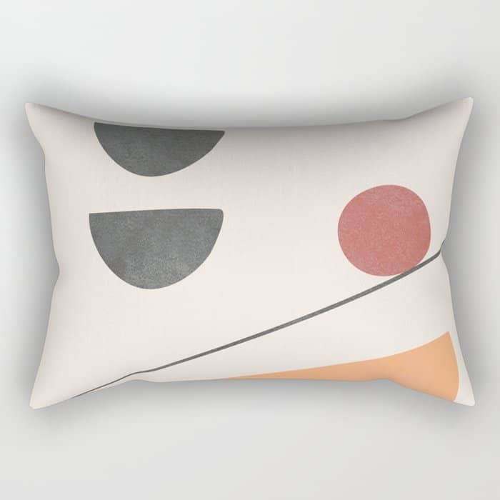 Abstract Minimal Art 01 Rectangular Pillow