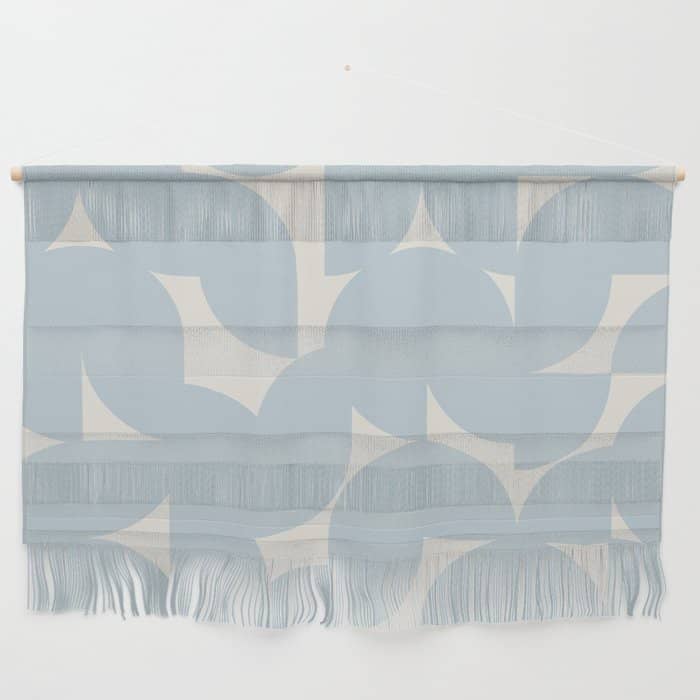 Contemporary Geometric Shapes - Soft Blue Wall Hanging