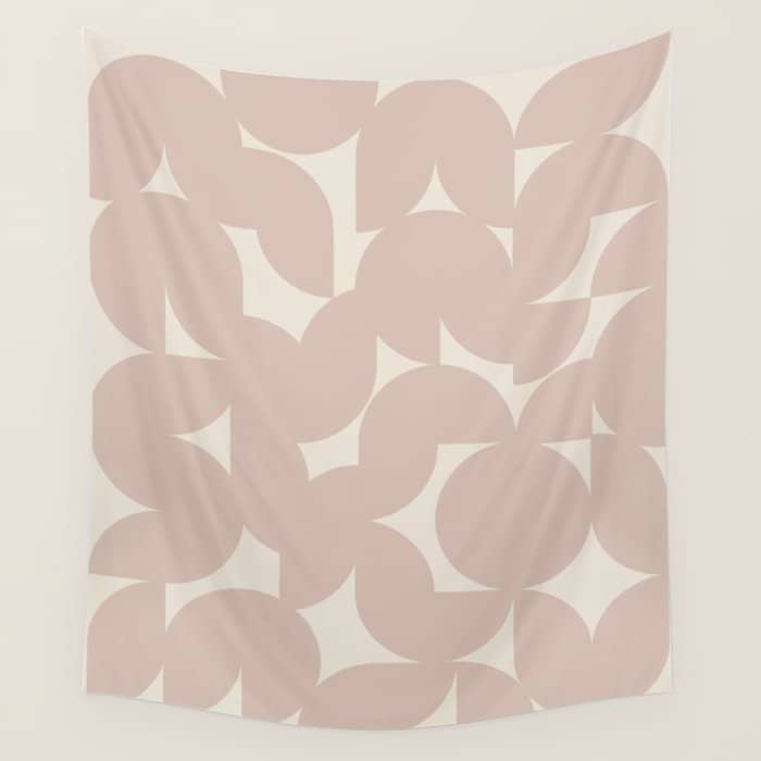 Contemporary Geometric Shapes - Natural Neutral Wall Tapestry