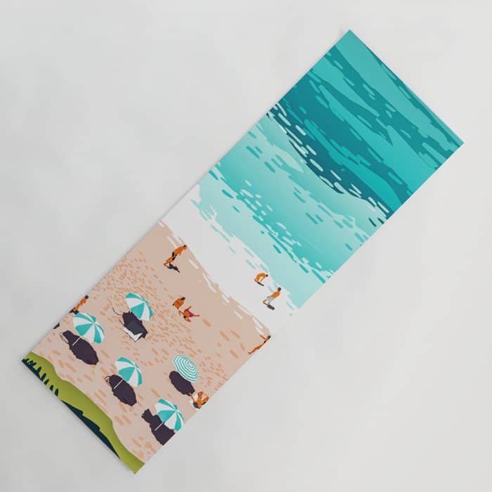 Dream In Colors Borrowed From The Sea | Ocean Tropical Beachy Summer | Swim Surf Travel Vacation Yoga Mat