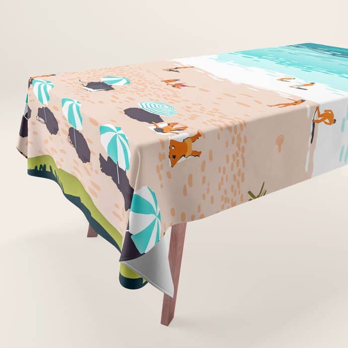 Dream In Colors Borrowed From The Sea | Ocean Tropical Beachy Summer | Swim Surf Travel Vacation Tablecloth