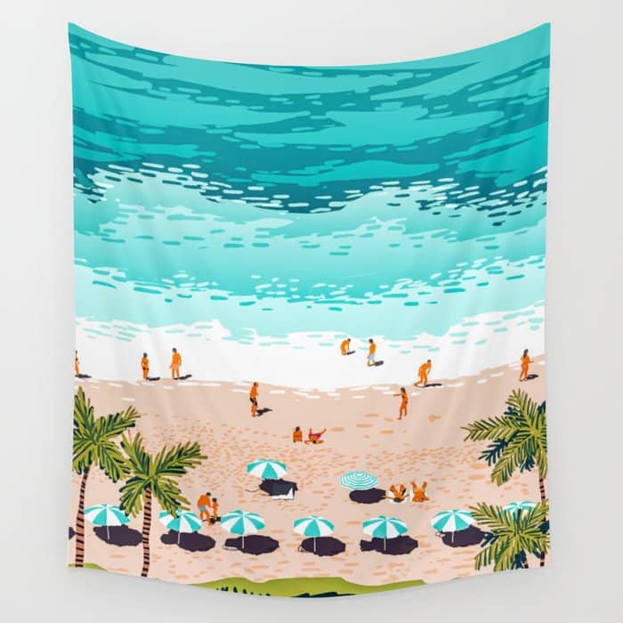 Dream In Colors Borrowed From The Sea | Ocean Tropical Beachy Summer | Swim Surf Travel Vacation Wall Tapestry