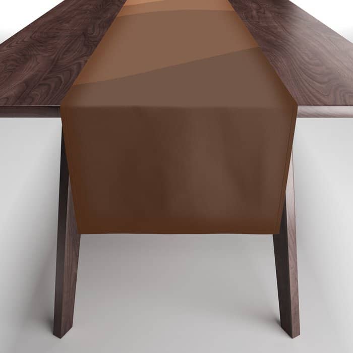 Abstract Color Waves - Desert Tones Table Runner
