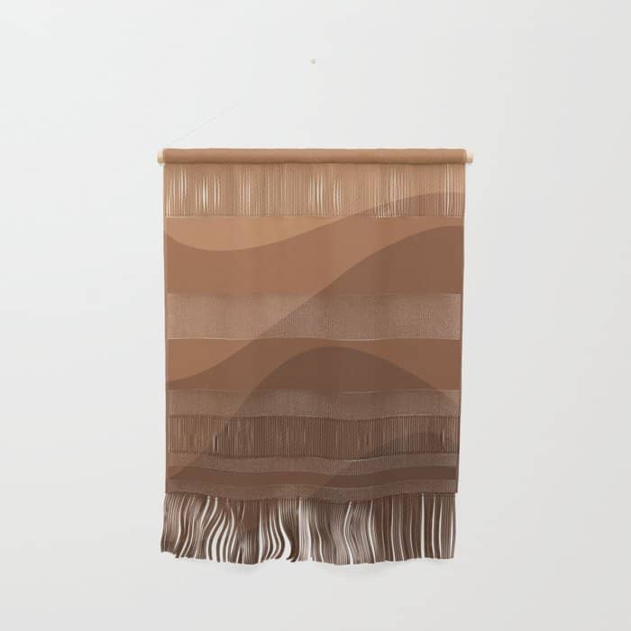 Abstract Color Waves - Desert Tones Wall Hanging