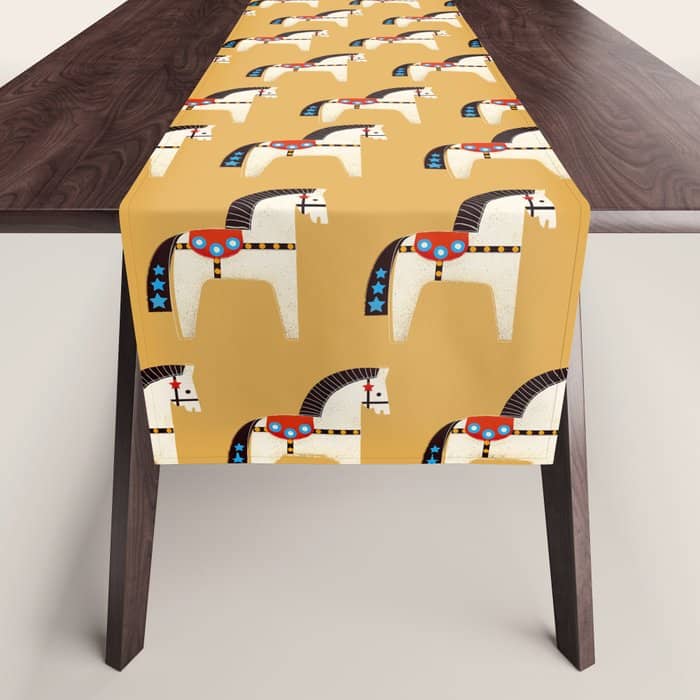 Festive Pony - Illustration Table Runner