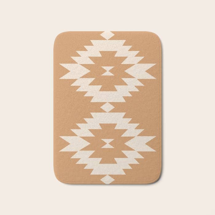 Southwestern Minimalism - Desert Orange Bath Mat