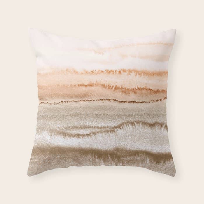 Within The Tides New Neutrals By Monika Strigel Throw Pillow