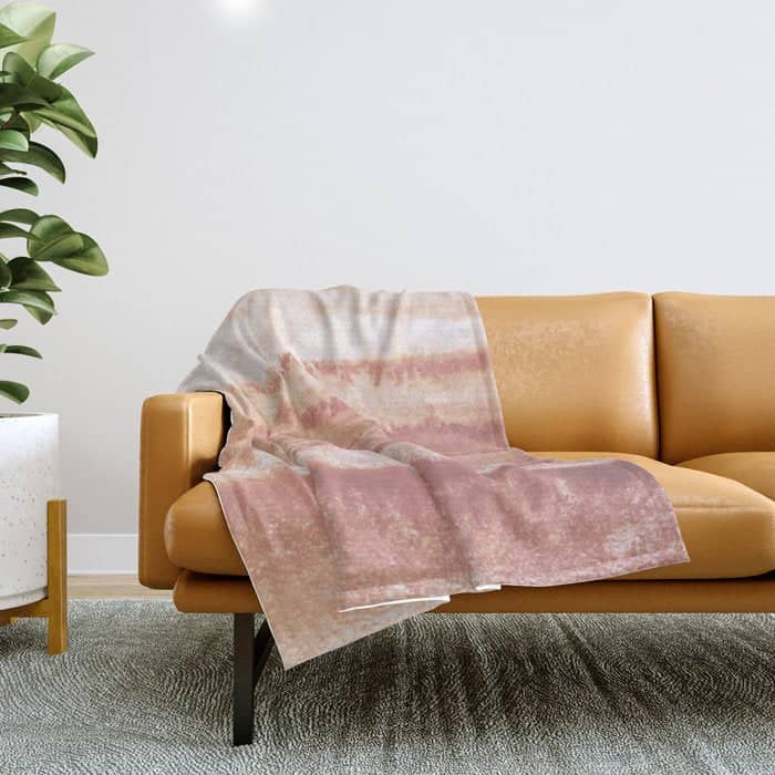 Within The Tides Burnish Earth By Monika Strigel Throw Blanket