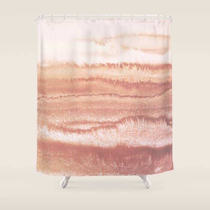 Within The Tides Burnish Earth By Monika Strigel Shower Curtain