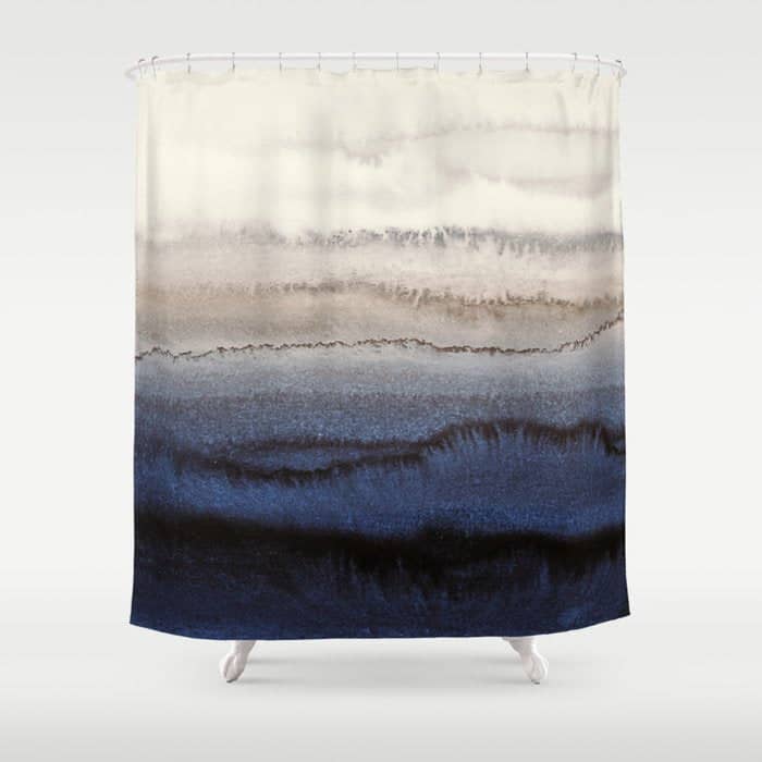 Within The Tides Winter Blues By Monika Strigel Shower Curtain
