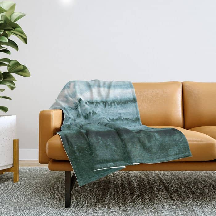 Within The Tides Summer Mint By Monika Strigel Throw Blanket