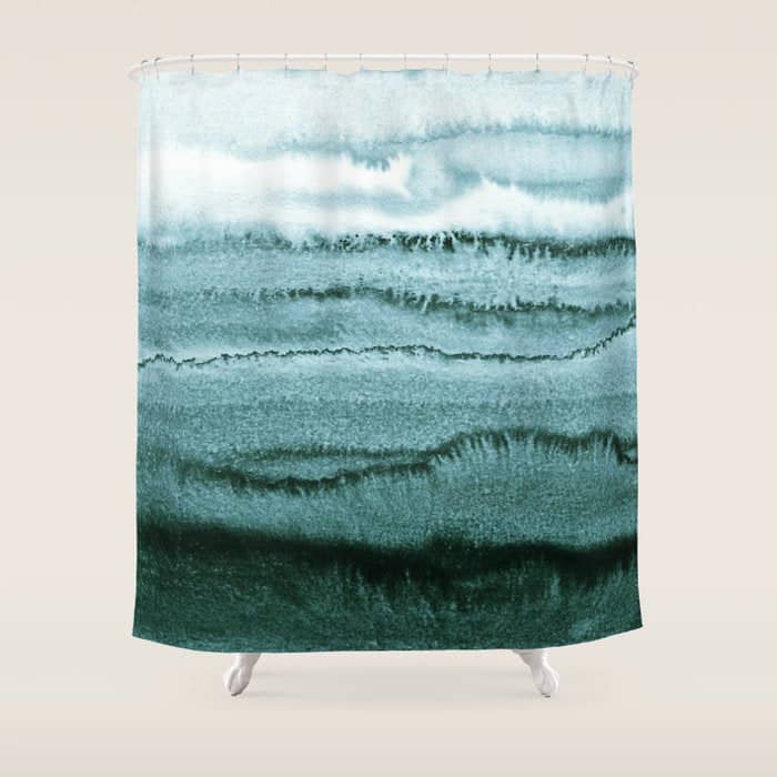 Within The Tides Summer Mint By Monika Strigel Shower Curtain