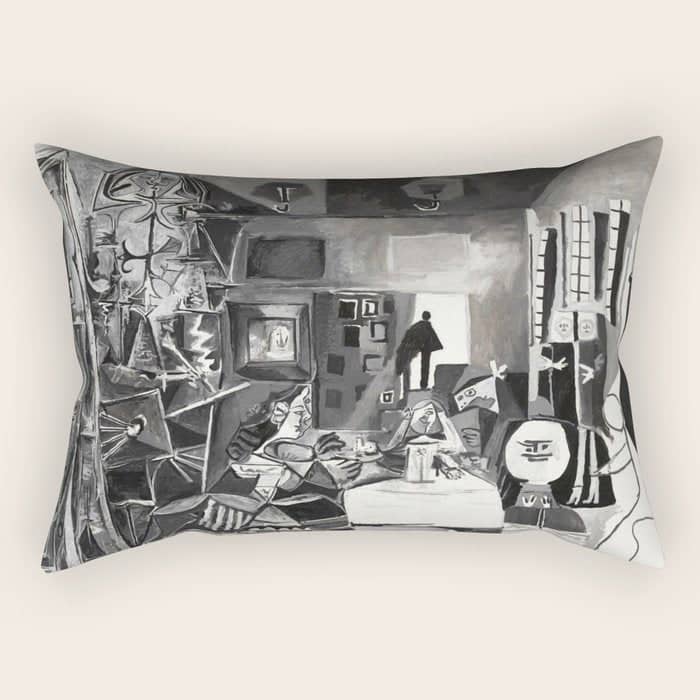 Picasso The Maids Of Honor, Las Meninas, After VeláZquez, 1957 Artwork Reproduction, Tshirts, Rectangular Pillow