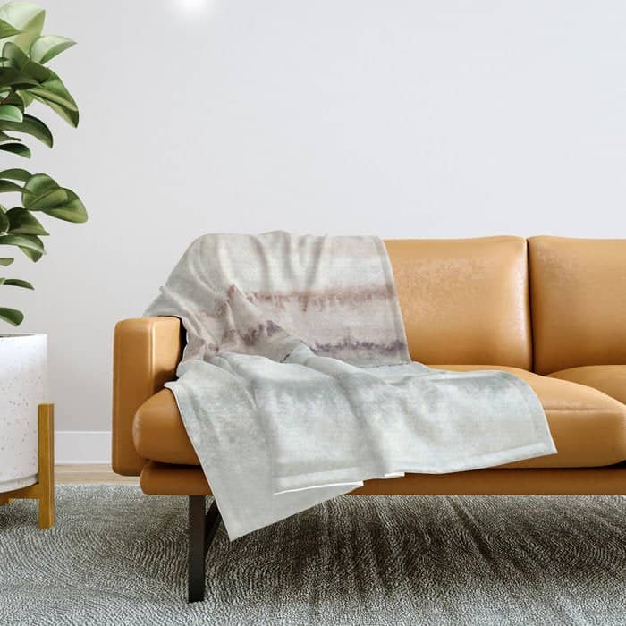 Within The Tides Natural Three By Monika Strigel Throw Blanket