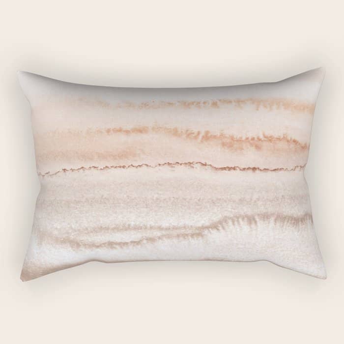 Within The Tides Natural Two By Monika Strigel Rectangular Pillow