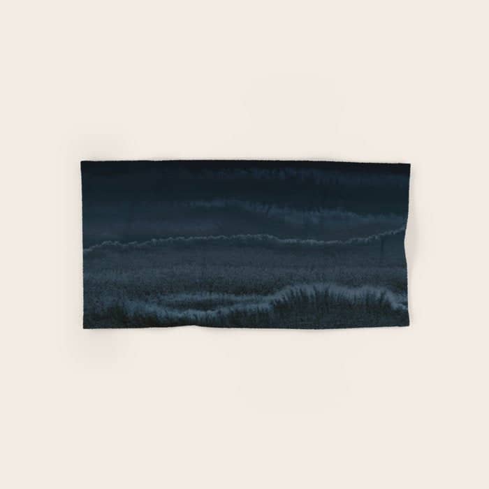 Within The Tides Night Beach By Monika Strigel Bath Towel