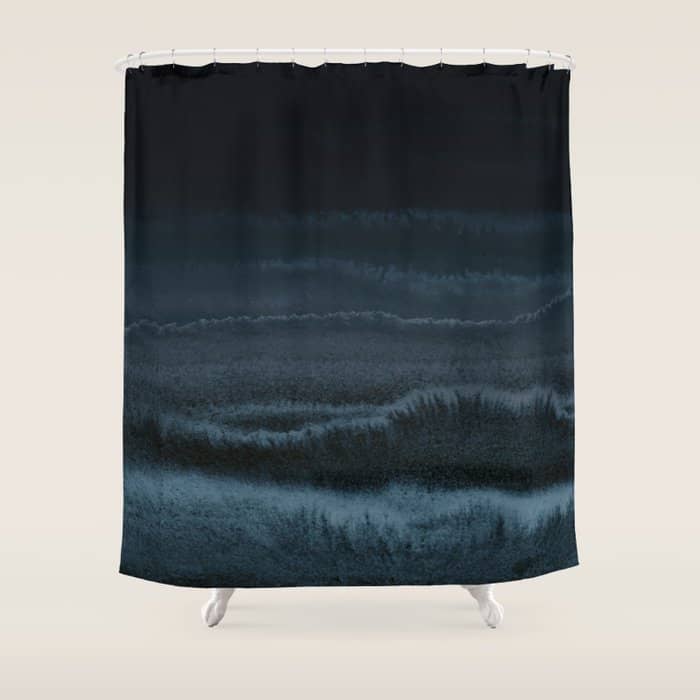 Within The Tides Night Beach By Monika Strigel Shower Curtain