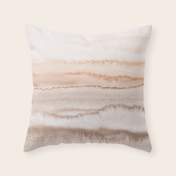Within The Tides Natural Two By Monika Strigel Throw Pillow