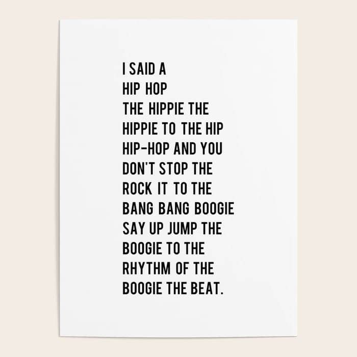 I Said A Hip Hop Hippie To The Hippie Poster