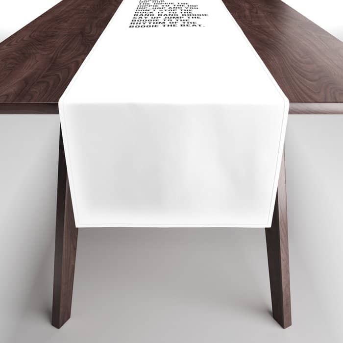I Said A Hip Hop Hippie To The Hippie Table Runner
