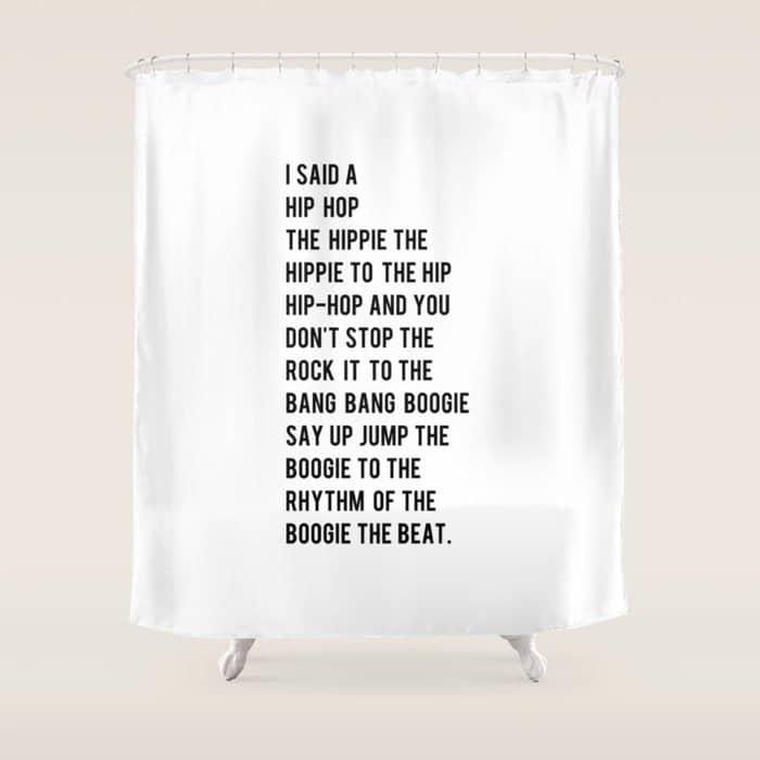 I Said A Hip Hop Hippie To The Hippie Shower Curtain