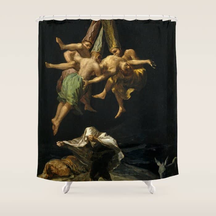 Francisco Goya "Witches' Flight Also Known As Witches In Flight Or Witch" Shower Curtain
