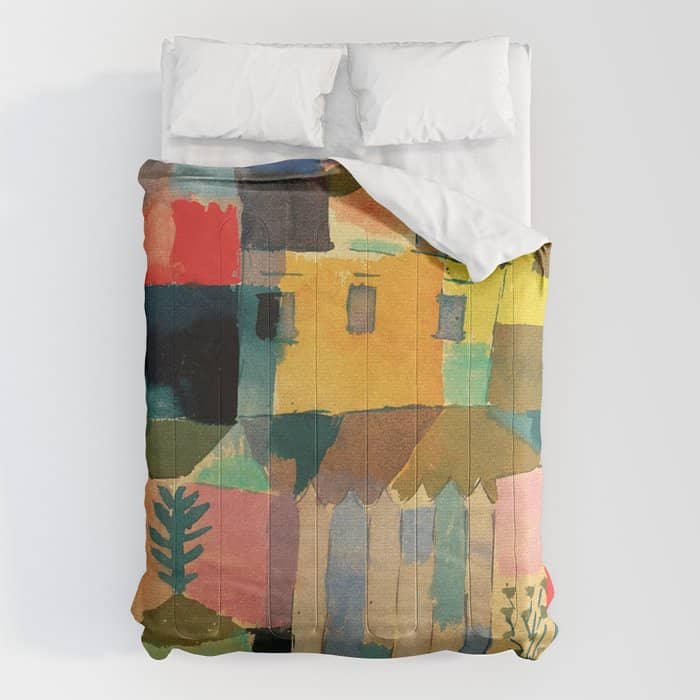 Paul Klee "Houses On The Sea 1914" Comforter
