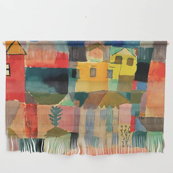 Paul Klee "Houses On The Sea 1914" Wall Hanging