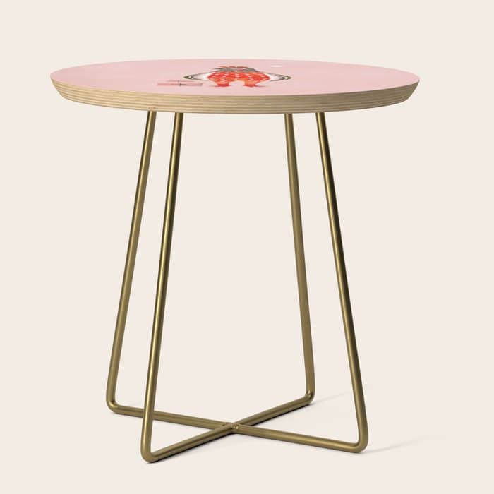 Christmas Chicken - Illustration Side Table