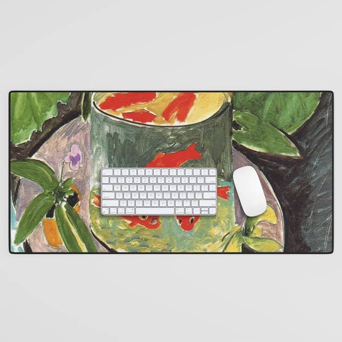Henri Matisse Goldfish 1911, Goldfishes Artwork, Men, Women, Youth Desk Mat