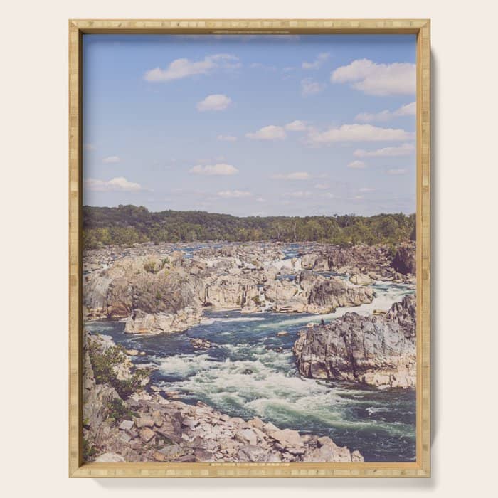 Great Falls Potomac River Ii Serving Tray