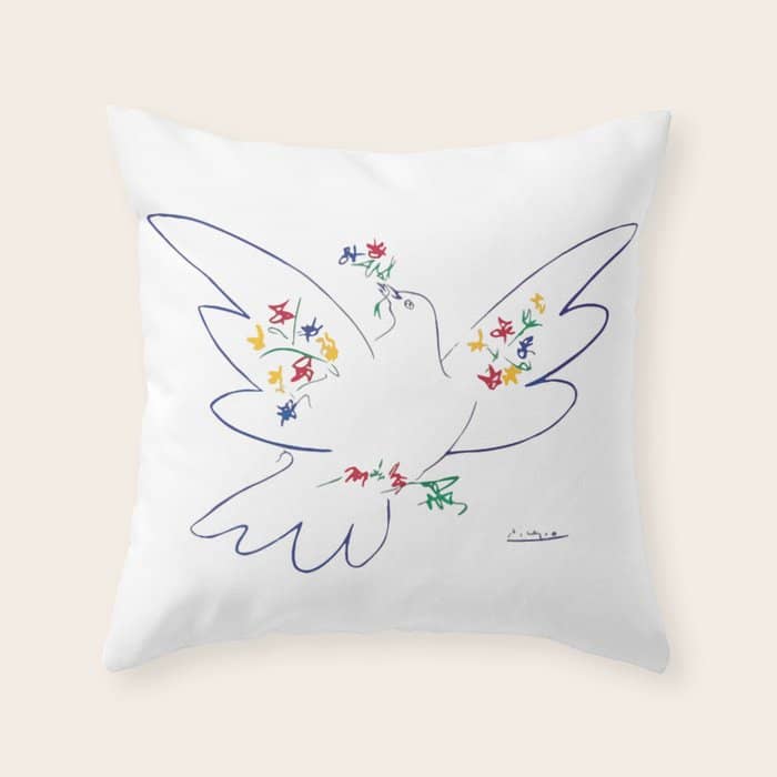 Pablo Picasso Dove Of Peace 1949 Artwork Shirt, Reproduction Throw Pillow