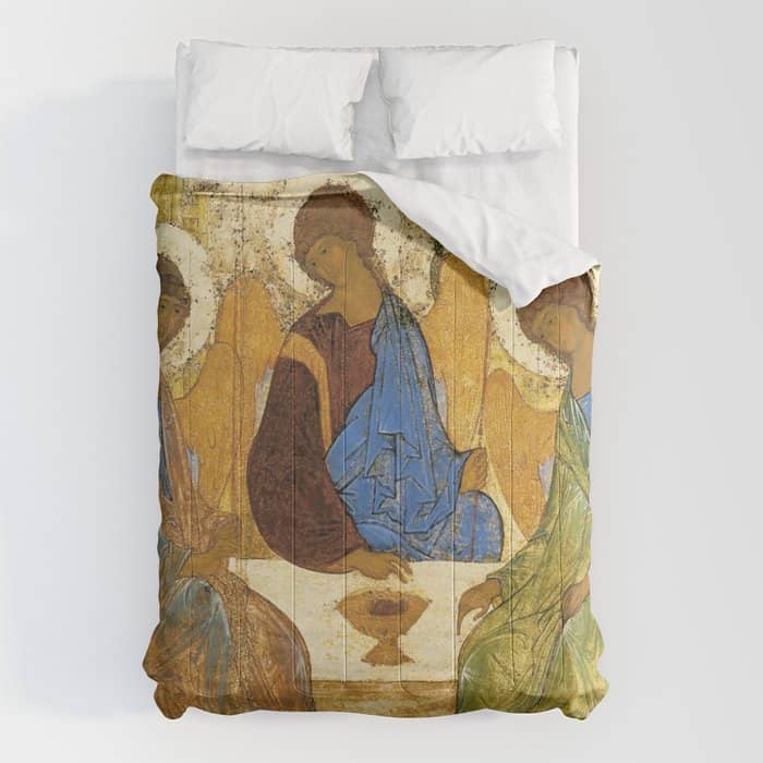 The Holy Trinity By Andrei Rublev Comforter