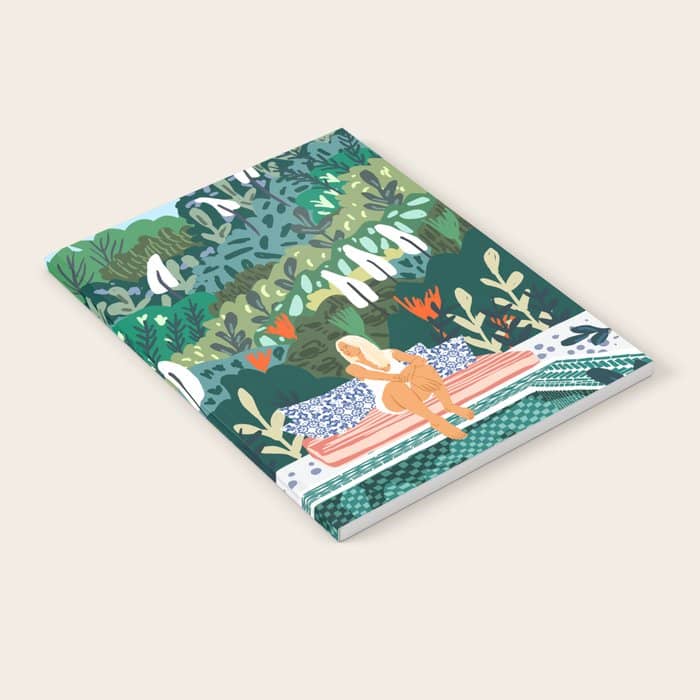Chilling By The Pool With My Leopard Tropical Jungle Nature Wildlife Bohemian Morocco Travel Notebook