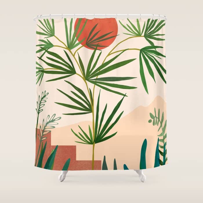 Weekend In Mojave Desert Landscape Shower Curtain