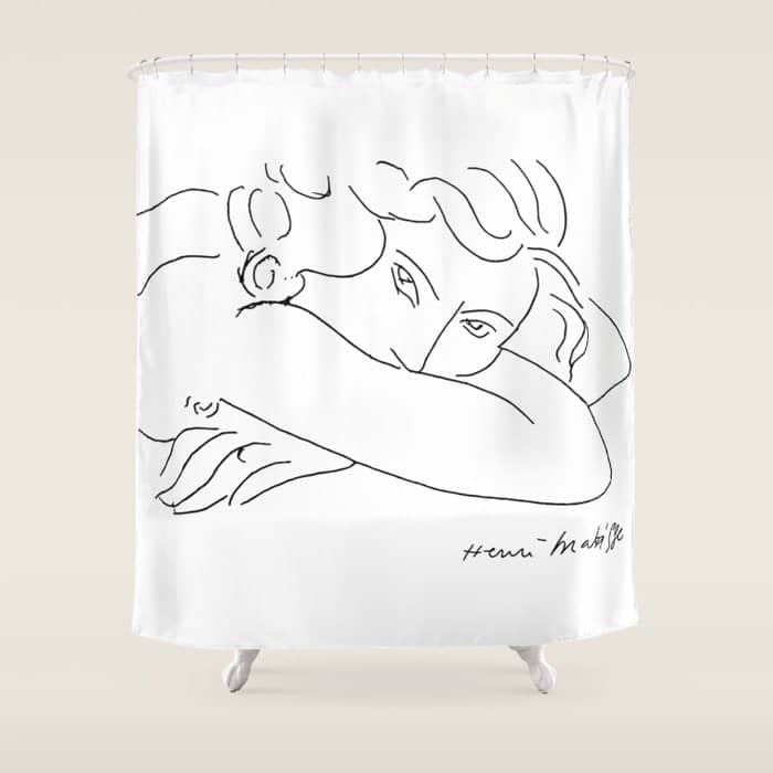 Young Woman With Face Buried In Arms (Jeune Femme Le Visage Enfoui Dans Les Bras), Henri Matisse, Ar Shower Curtain
