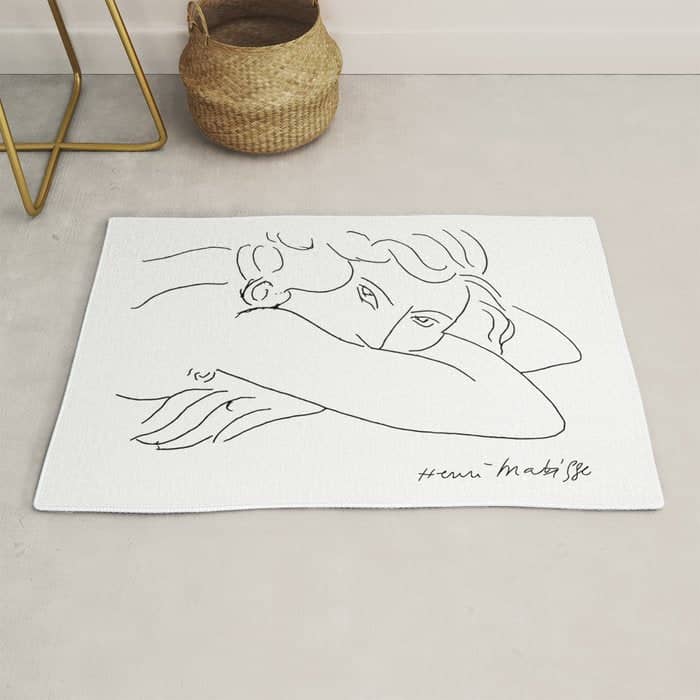 Young Woman With Face Buried In Arms (Jeune Femme Le Visage Enfoui Dans Les Bras), Henri Matisse, Ar Rug