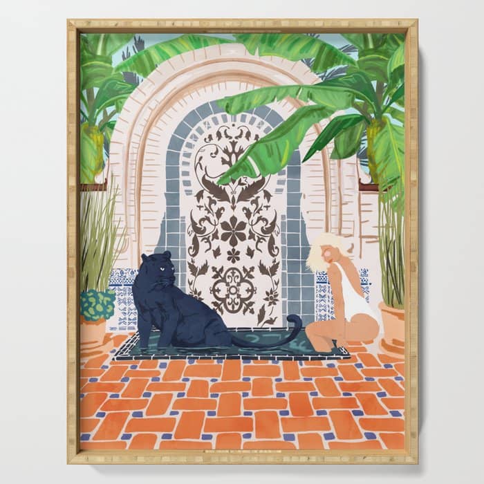 Frienaissance #Painting #Wildlife #Illustration Serving Tray