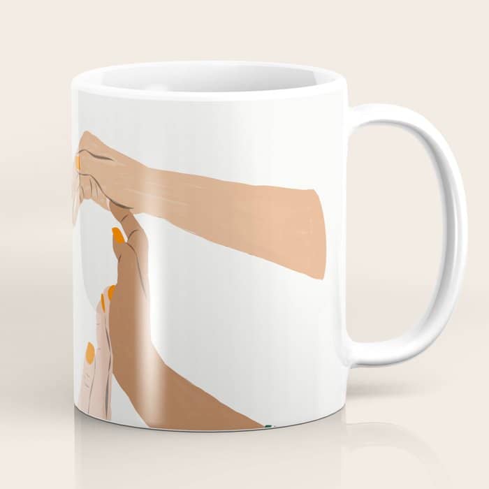 Indiscrimination | Anti-Racism Painting | Unity Illustration | Women Empowerment Growth Mindset Coffee Mug