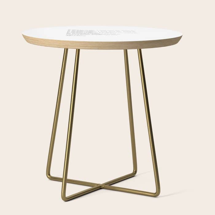 Albert Camus Quote - My Dear In The Midst Of Hate I Found Side Table