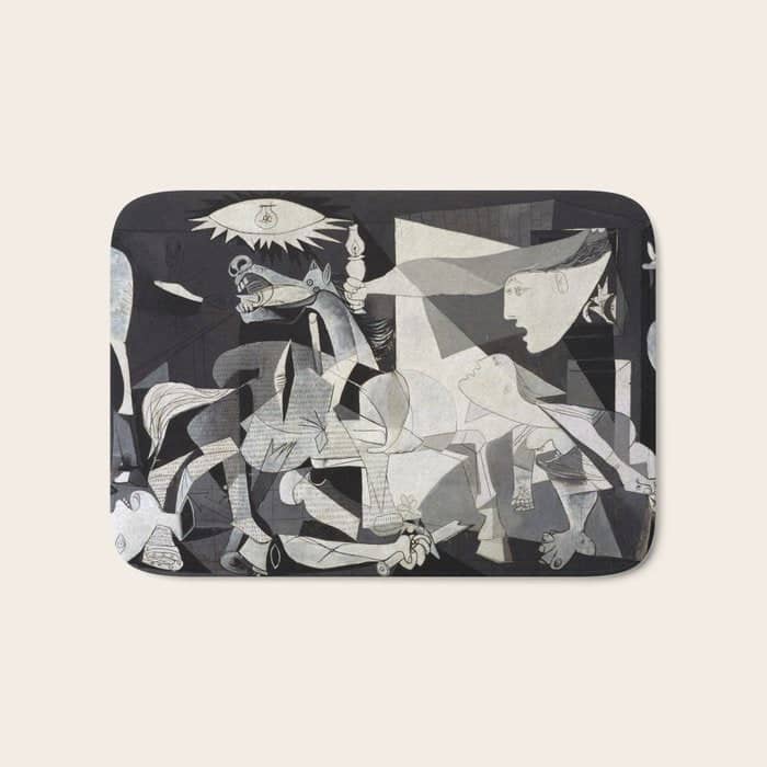 Pablo Picasso Guernica 1937 Artwork Shirt, Art Reproduction For Prints Posters Tshirts Men Women Bath Mat