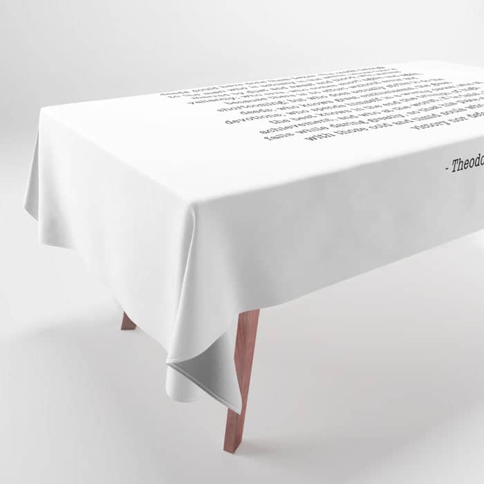 Man In The Arena Theodore Roosevelt Tablecloth