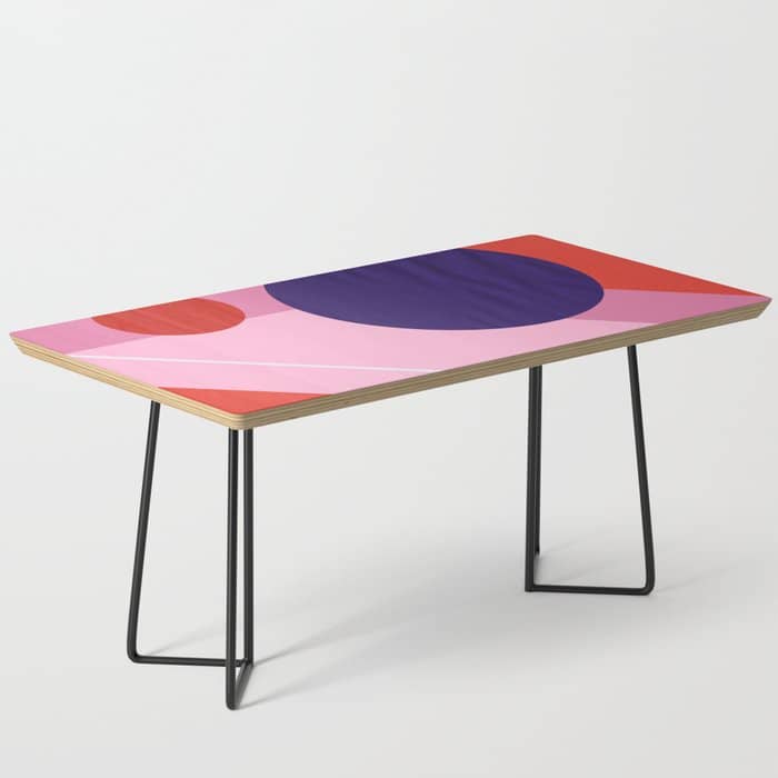 Abstract Geometry With Circles Coffee Table