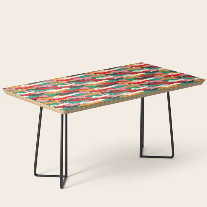Dachshund Pattern- Happy Dogs Coffee Table