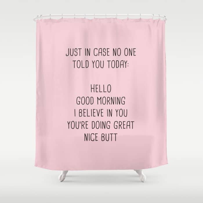 Just In Case No One Told You Today: Hello Shower Curtain