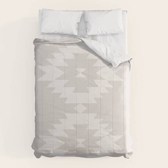 Southwestern Minimalism - Neutral Off White Comforter