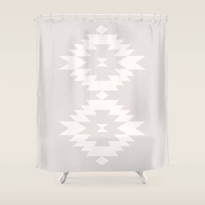 Southwestern Minimalism - Neutral Off White Shower Curtain