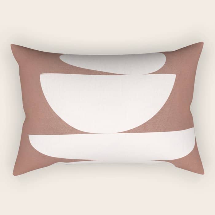 Abstract Balancing Shapes Ii Rectangular Pillow