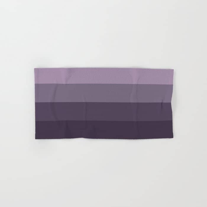 Minimal Retro Sunset Sunrise - Purple Mauve Dusk Bath Towel